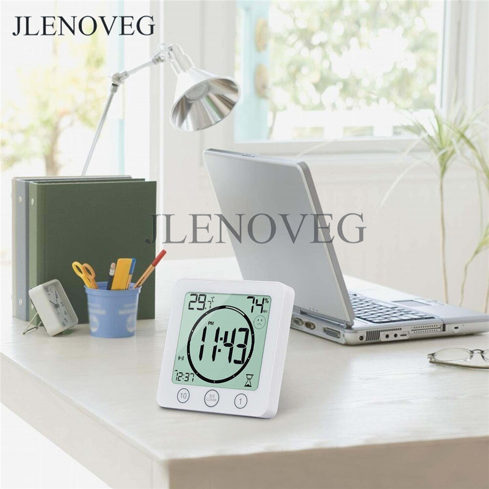 Waterdichte Badkamer Klok En Timer Voor Douche, Digitale Waterbestendig Douche Wekkers Met Zuignap, water Proof Bathro