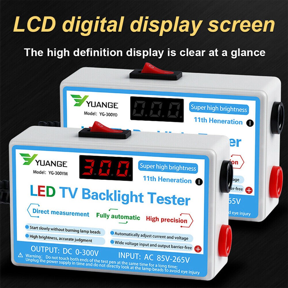 LED TV Backlight Tester 0-300V Output LED TV Backlight Tester Multipurpose LED Strips Beads Test Tool Measurement Instruments