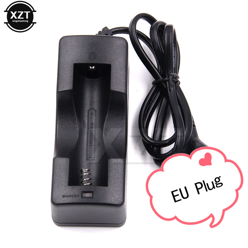 Wiederaufladbares Reise-Ladegerät für 18650 Li-Ionen-Akku, Aufbewahrungsbox, EU-uns-Stecker, AC-Wandladegerät, geschützter Adapter