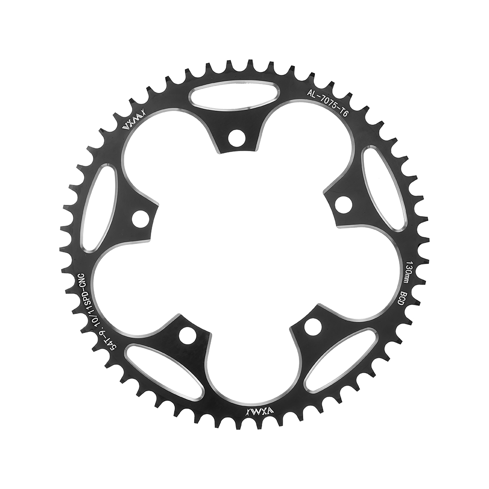 Piñón ancho estrecho para bicicleta de carretera 130BCD redondo 38T 40T 42T 44T 46T 48T 50T 52T 54 56T 58T 60 para palancas Shimano 5700 130: Castaño
