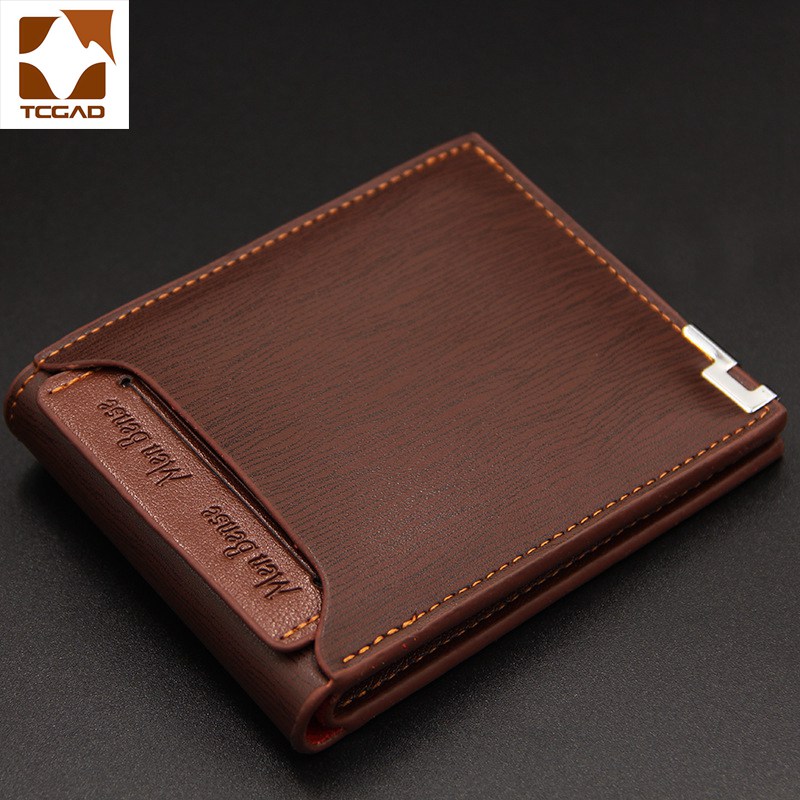 Portefeuille homme cuir PU slim petit hommes portefeuilles porte feuille homme porte monnaie billeteras para hombre en cuir porte carte courte