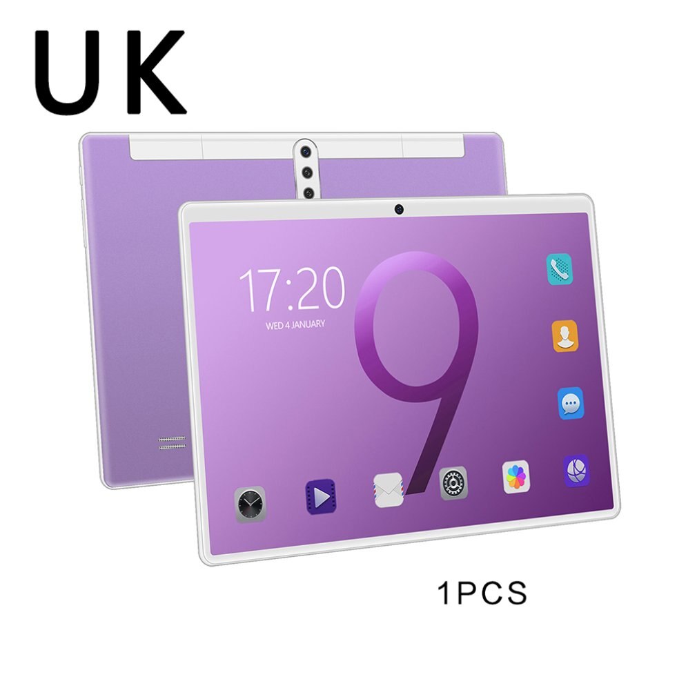 X102 10 Inch Tablet Computer System Call HD Screen WiFi Tablet Android Tablet HD Screen Durable Tablet PC: UK / silver