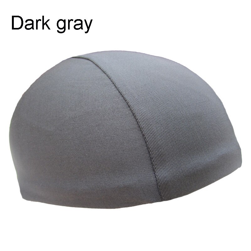 Soft Helmet Liner Quick-dry Skull Cap Under Helmet Cycling Headgear Bicycle Sports Breathable Beanie Adults Unisex D: dark gray