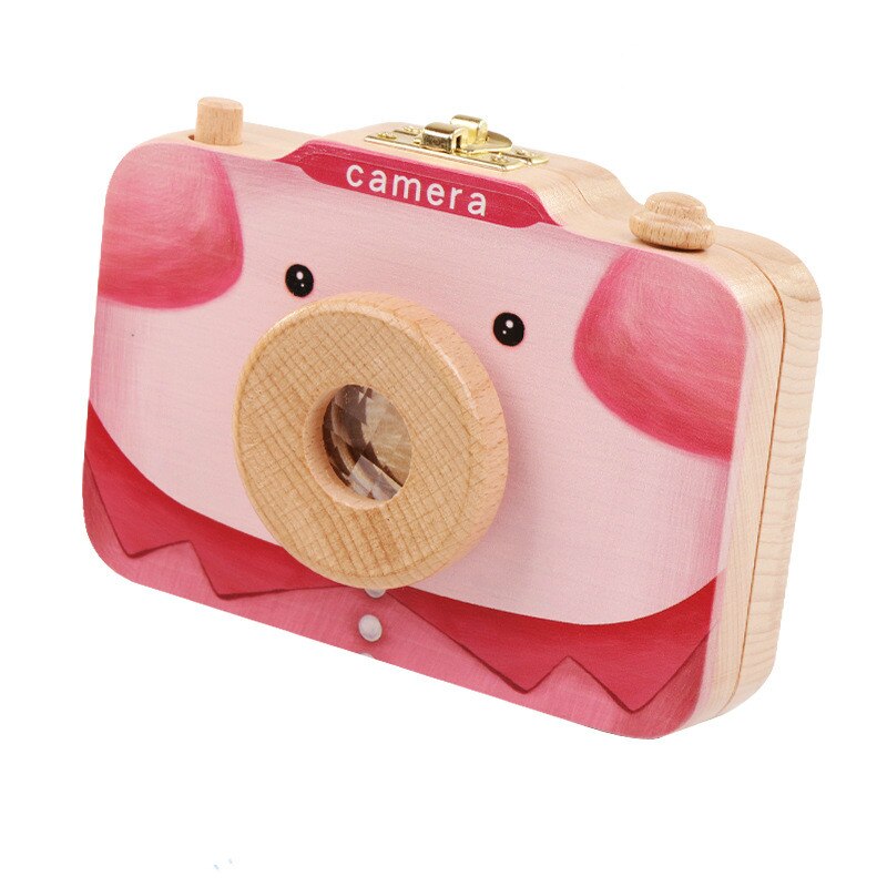 Wooden Children's Camera Toy Baby Teeth Box Baby Teeth Storage Box Fetal Hair Preservation Memorial Box Ornaments Precious: 004