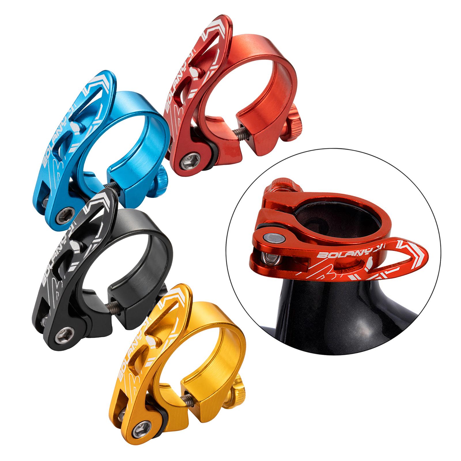 Pince de tige de selle de vélo, anodisée, pour pièces de vélo de route et de montagne