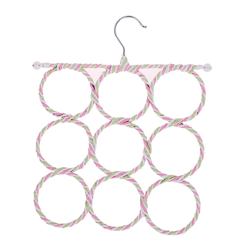 9/20/28 trous multifonction écharpe cintre Multi foulards affichage accrocher cravates ceinture organiser cercle stockage support écharpe anneau cadre