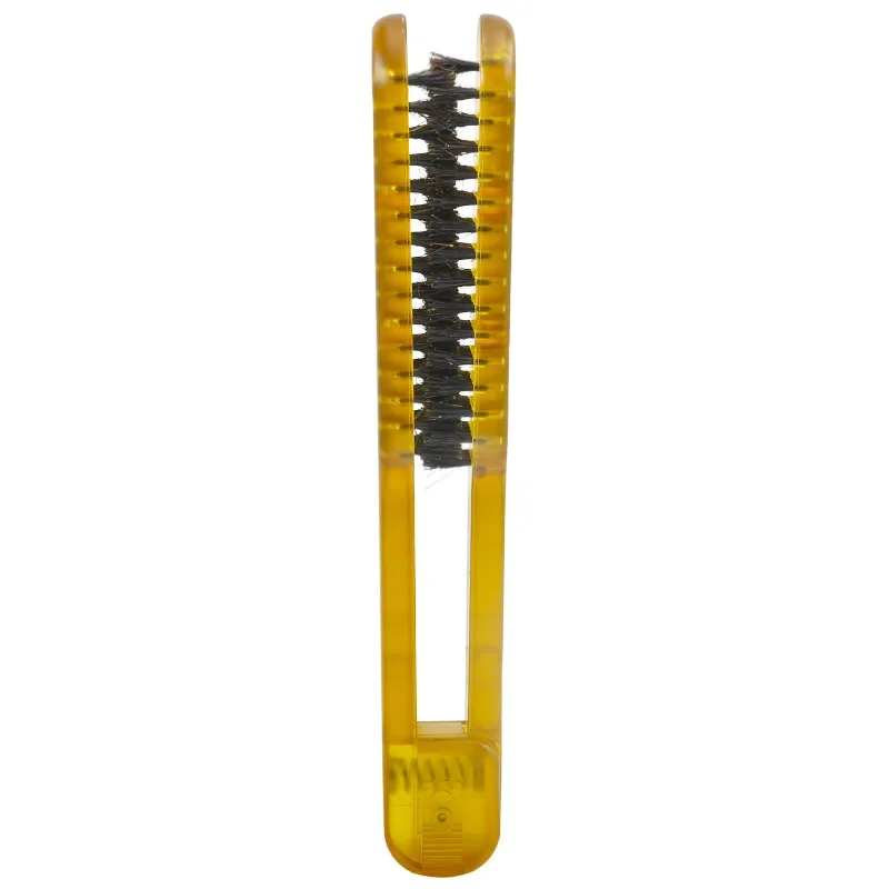 Pro Ceramic Straightening Comb Double Sided Hair Brush Clamp Hairdressing Natural Fibres Bristle Hair Comb Hairstylig Tool