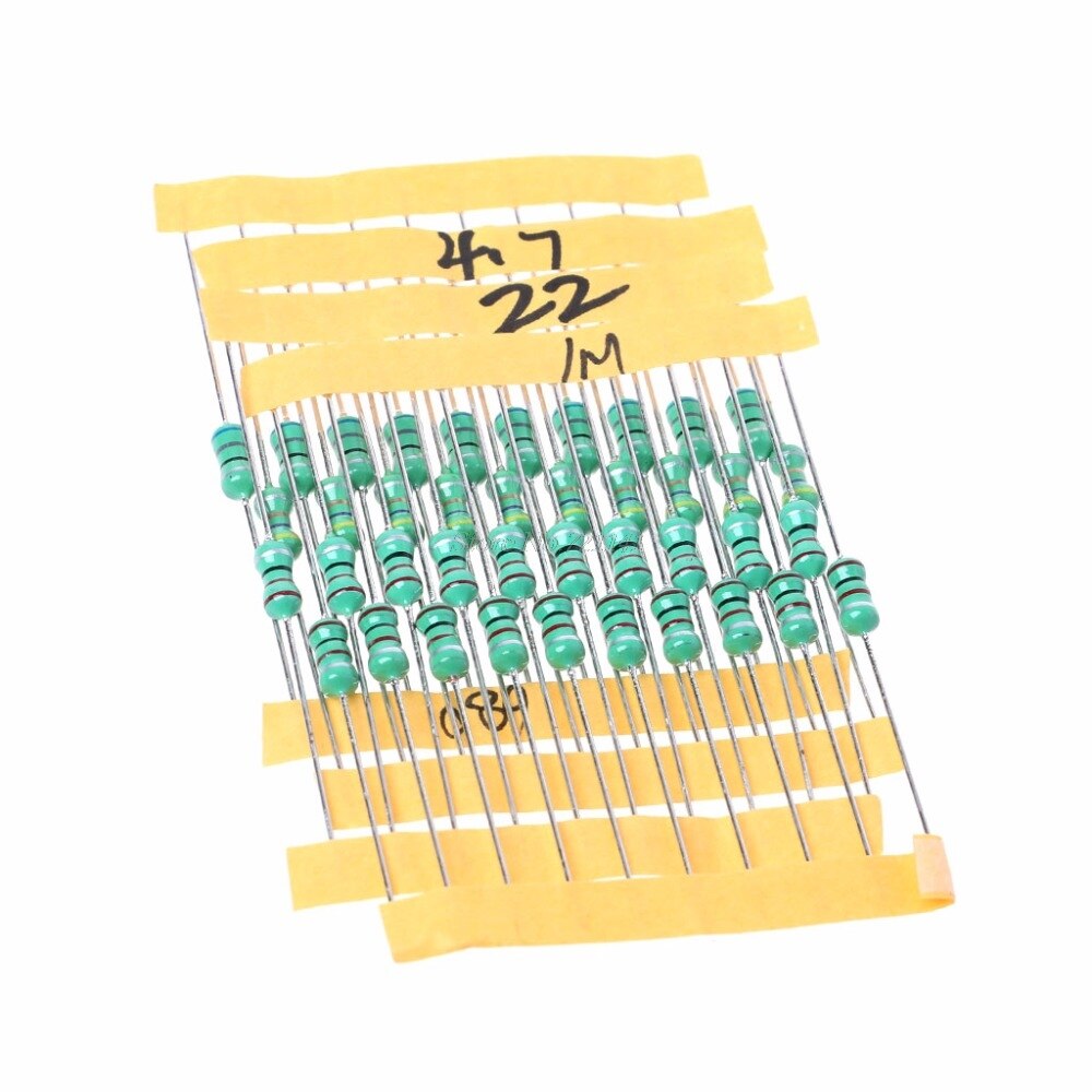 120Pcs 1/2W 0410 12 Werte 1UH-1MH Sortiment Assorted Farbe Rad Induktivitäten Set