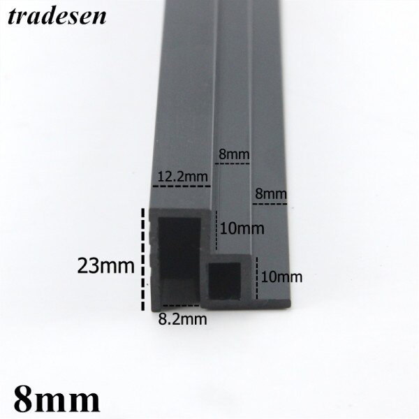 Aquarium Aquarium PVC kunststoff rutsche fisch Panzer doppel Deck seite streifen doppel Deck rutsche seite streifen doppel Deck drücken-ziehen rutsche: 8mm