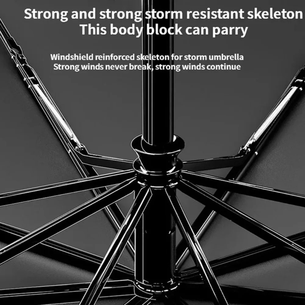 Super forte à prova de vento automático dobrável guarda-chuva masculino reforçado dobrável grande à prova de chuva sol proteção uv guarda-chuvas feminino