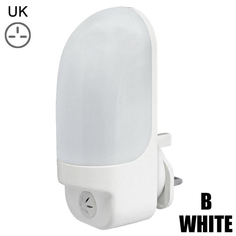 Automatic LED Night Light Plug in Energy Saving Dusk Sensor Dawn bedroom bedside lamp Light 2 Kids Table lamp T9V7: B