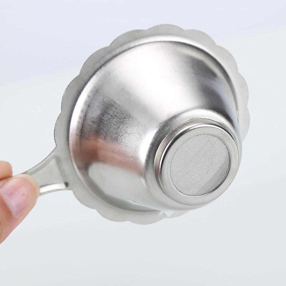 1x Stainless Steel Double-layer Fine Mesh Tea Strainer Filter Sieve