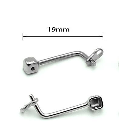 1 Paar Praktische Multi-Stijl Bijpassende Insert Schroef Type Buishouder Neus Pad Metalen Ondersteuning Gebruikt Voor Bril Accessoires: Bruin