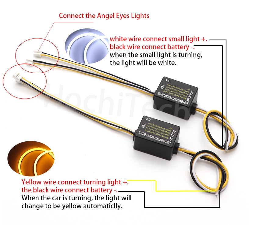 1 styk inverter konverter transformer til bomuld smd switchback blinklys angel eye halo ring