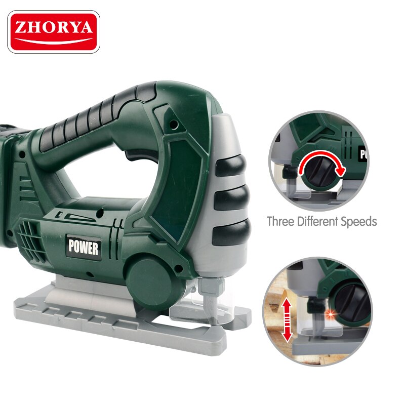 Zhorya Simulatie Groene Naaimachine Reparatie Tools Pretend Play Speelgoed Power Tool Educatief Speelgoed voor Kids Kinderen Jongens