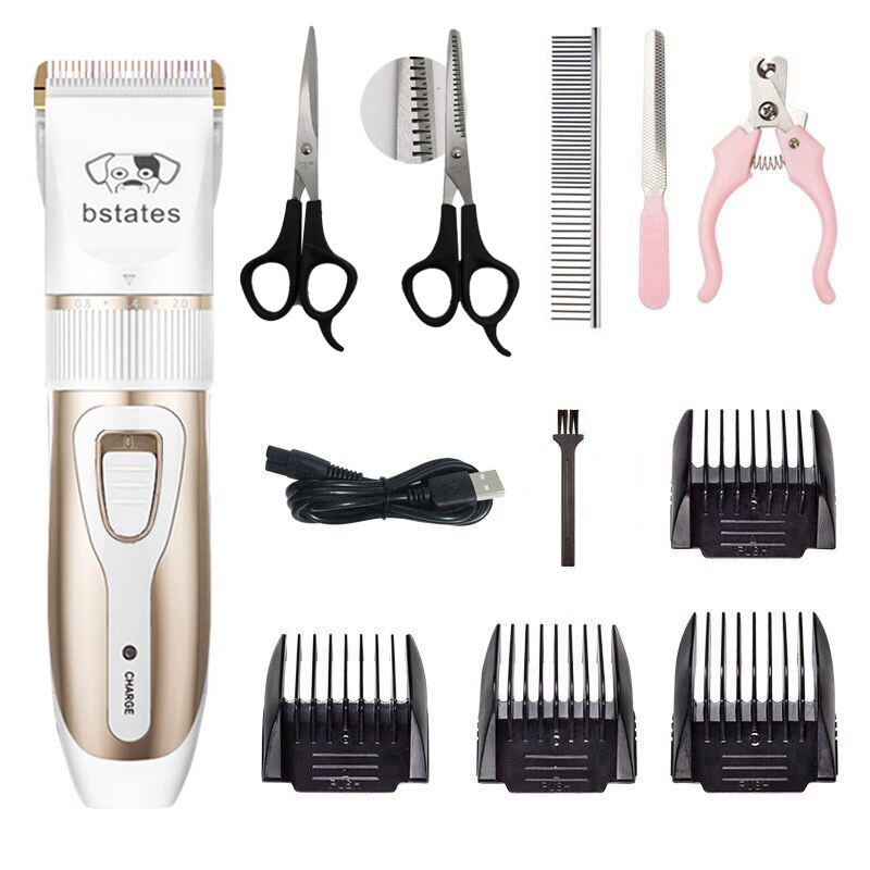 Dog Clipper Dog Hair Clippers Grooming (Pet/Cat/Dog/Rabbit) haircut Trimmer Shaver Set Pets cordless Rechargeable: GENERAL TWO SCISSORS