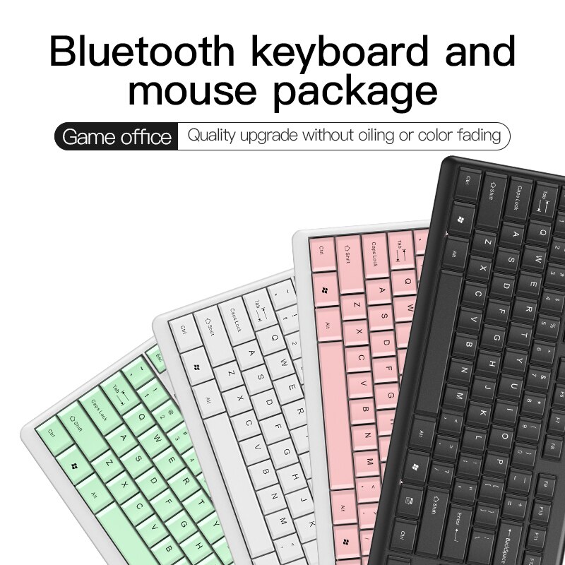 Wireless Mouse And Keyboard Set USB Pink Keyboards Silent Office Gaming Mute Keyboard Mouse Combo For Notebook Laptop Desktop PC