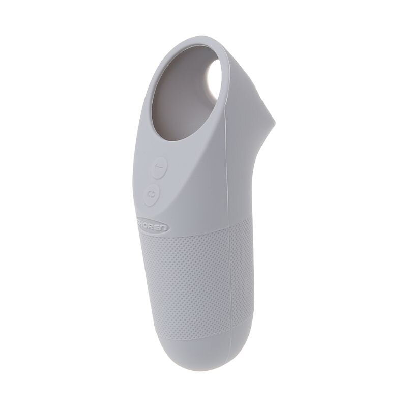 Luva protetora capa caso proteção silicone pele alça manga gel escudo aperto para oculus ir vr controlador de toque: Gray