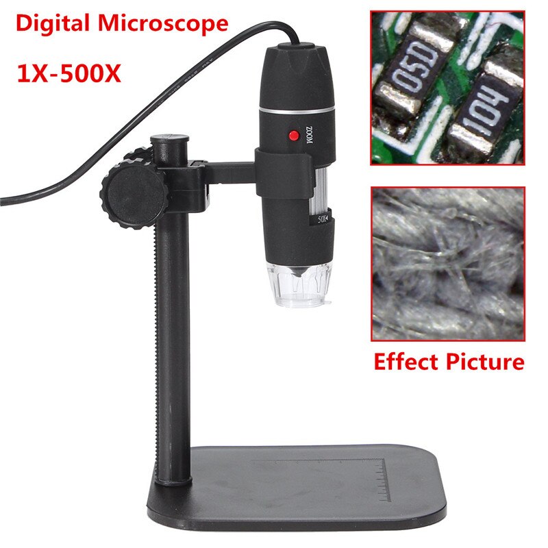 Daniu Usb 8 Led 50X-500X 2MP Digitale Microscoop Borescope Vergrootglas Video Camera Hd Microscoop Endoscoop Inspectie Camera