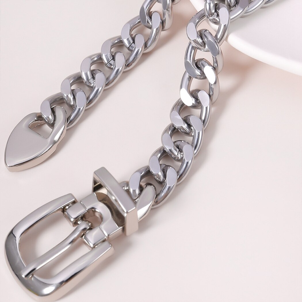 Damer perle talje kæde metal kæde bælte enkle justerbare vilde tynde linning kvinder kjole bælter ремень
