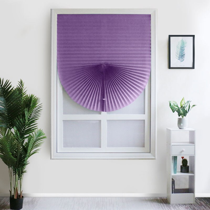 Ihanat sälekaihtimet aurinkoa suojaavat ikkunaverhot seepra rulla puolipimennysverhot makuuhuoneeseen kylpyhuoneeseen, keittiöön: Violetti / 60 x 150cm