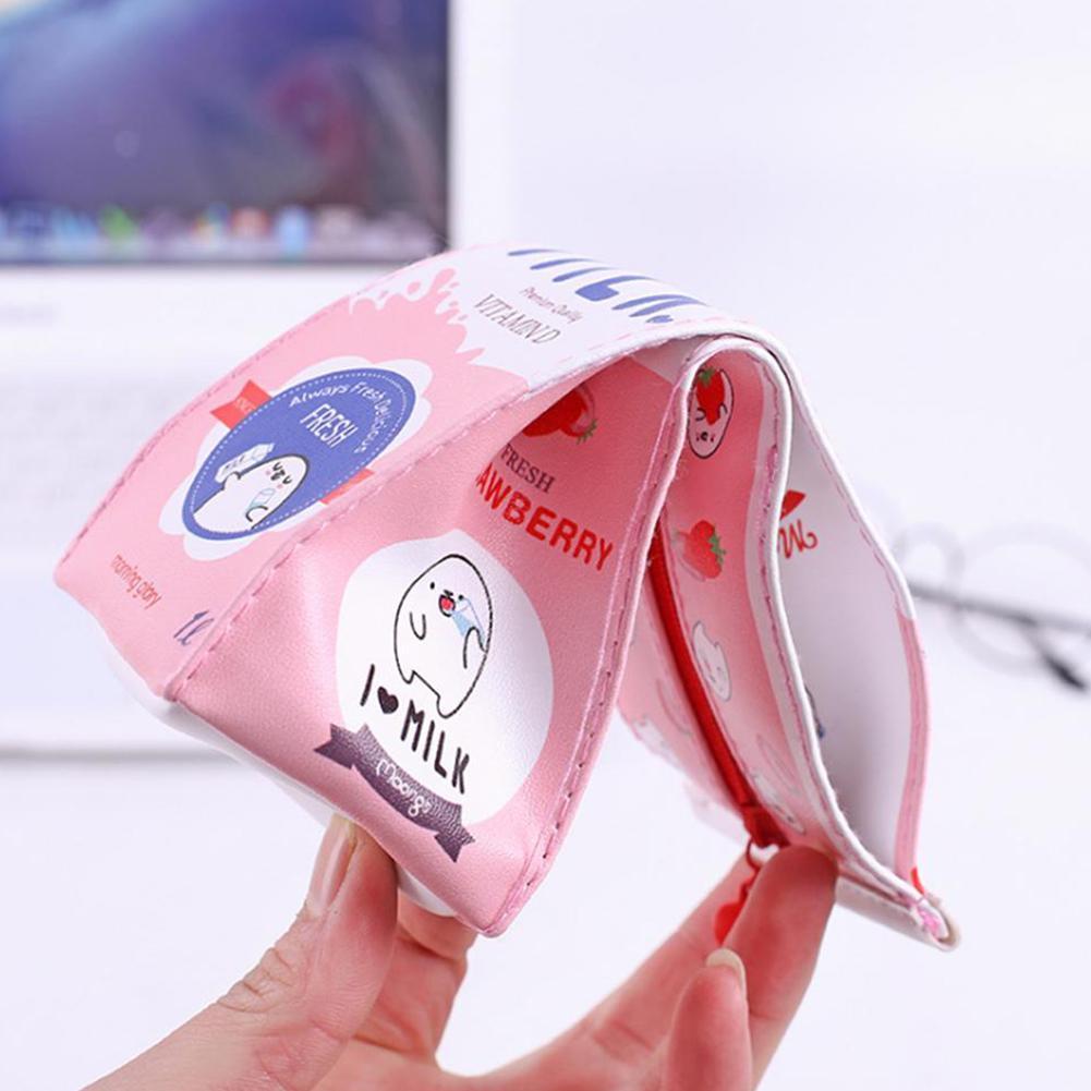 1Pc Leuke Kawaii Canvas Etui Hoge Capaciteit Pen Leuke Tassen Statione Melk Levert Zakken School Voor Meisjes Koreaanse Pen R4K1