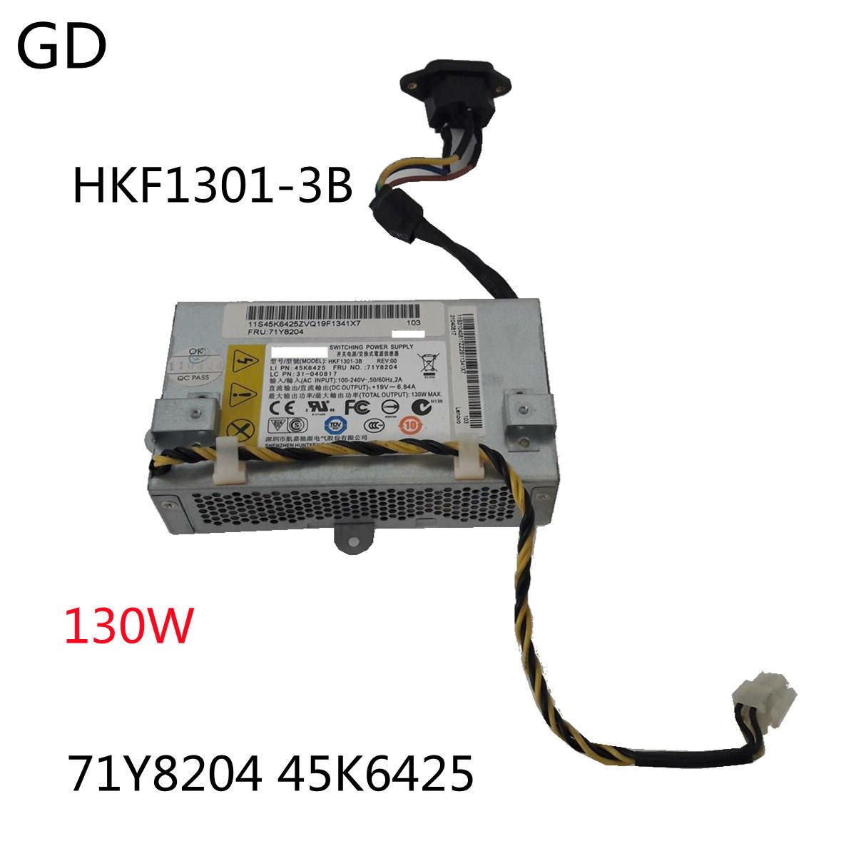 GD Used Original For Lenovo HKF1301-3B OT9002 All-in-one Power Supply 130W 45K6425 71Y8204 31-040817 Full Tested Fast