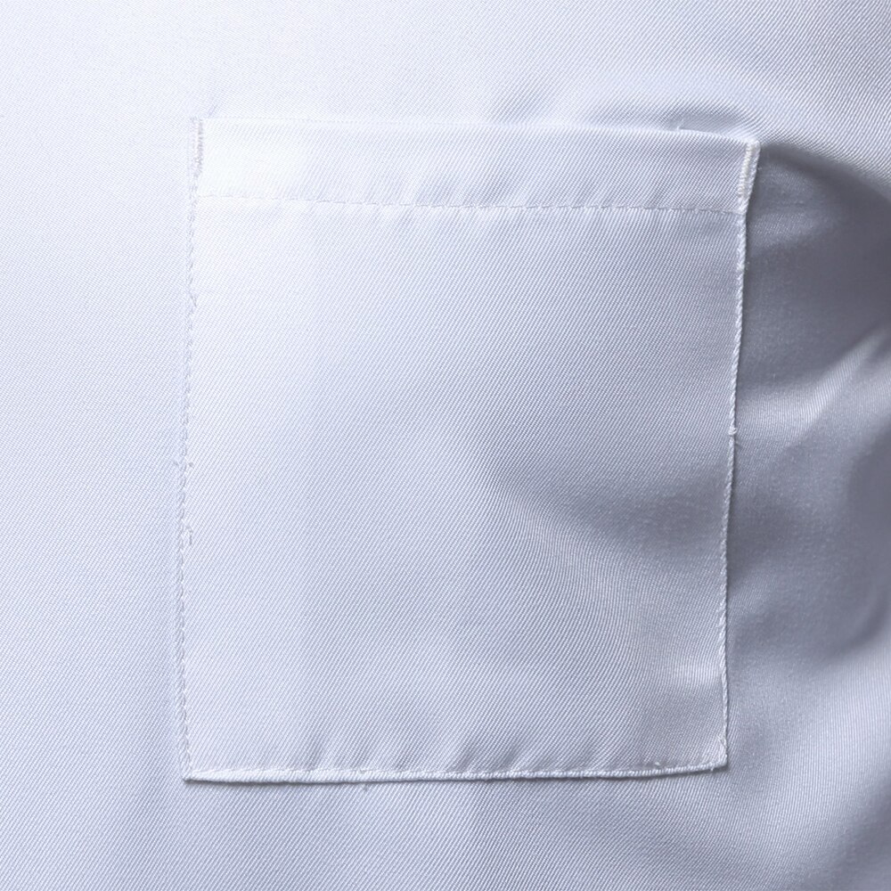 Hoog ademende unisex casual koksjas met verborgen gesp, keuken, catering, restaurant, service, werkuniform