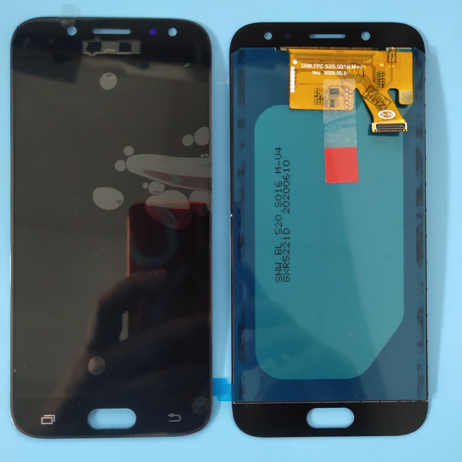 Tft incell lcd samsung galaxy  j5 j530 j530f sm -j530f kosketusnäyttö digitoija lcd-näyttö säädä samsung  j5 j530: lle