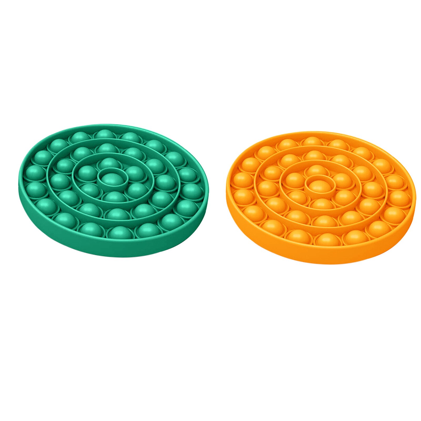 2pcs Push Pop Bubble Fidget Toys Pop It Anti-stress Pop It Stress Toy Pop Figet Toy Pop It Fidget Stress Decompression Toys
