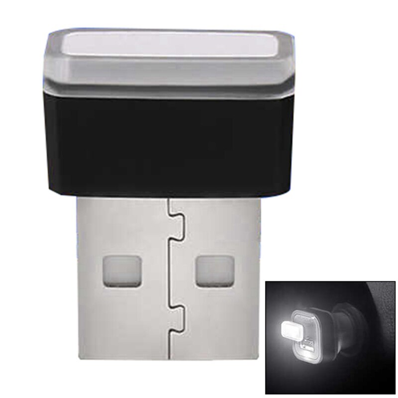 Bil styling usb dekorativ lampe belysning led atmosfære lys universal pc bærbar rød/blå/hvid/lilla: Vægt