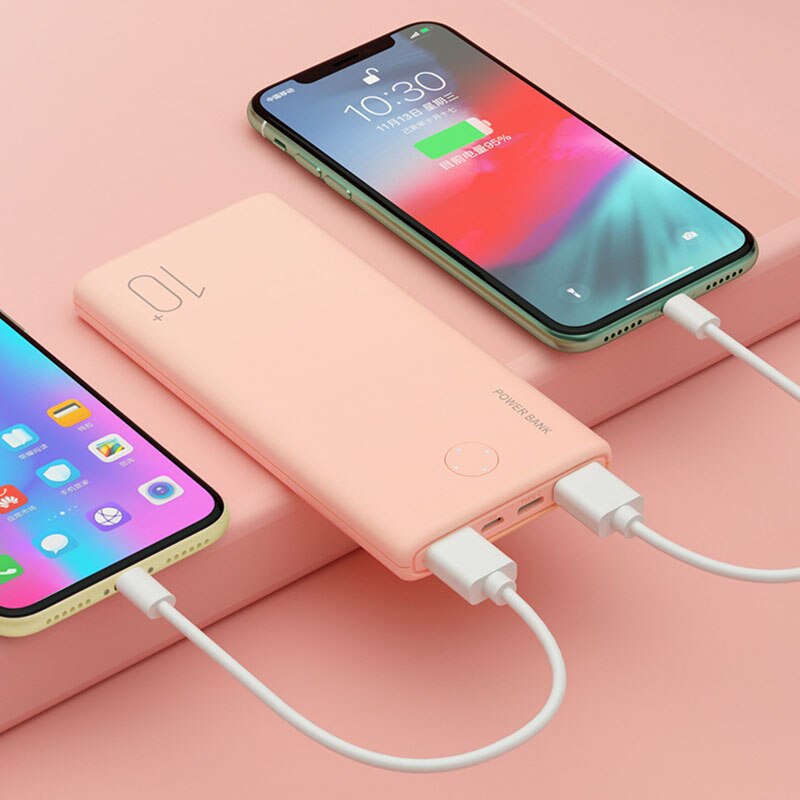Tragbare Energie Bank 10000mAh Mini Externe Batterie Ladegerät 2,1 EINE SCHNELLE 5000mAh Poverbank Telefon Ladegerät Für Clever Handy, Mobiltelefon telefon