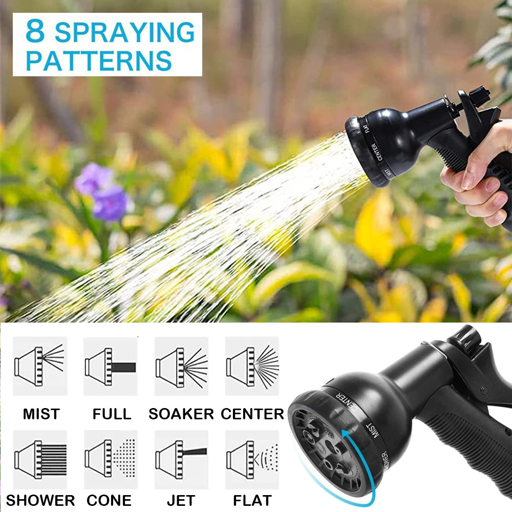Multifunktion ale Spritzpistole schwarz Hochdruck Garten Sprinkler Garten Bewässerung Spritzpistole Garten im Freien Bewässerung Blume Haustier Bad