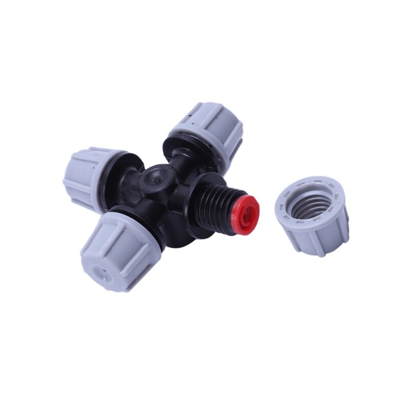 Gewächshaus Luftbefeuchter Pflanzen Beschlagen Kreuz Zerstäubung Düse Sprinkler T (10Stck)