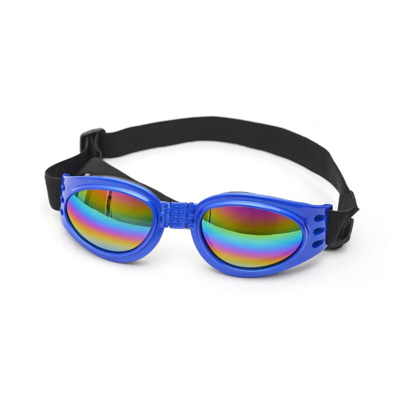 Gafas de sol de para perros de compañía, lentes de sol impermeables para perros pequeños, medianos y grandes, protección UV, accesorios para mascotas, 6 colores: blue