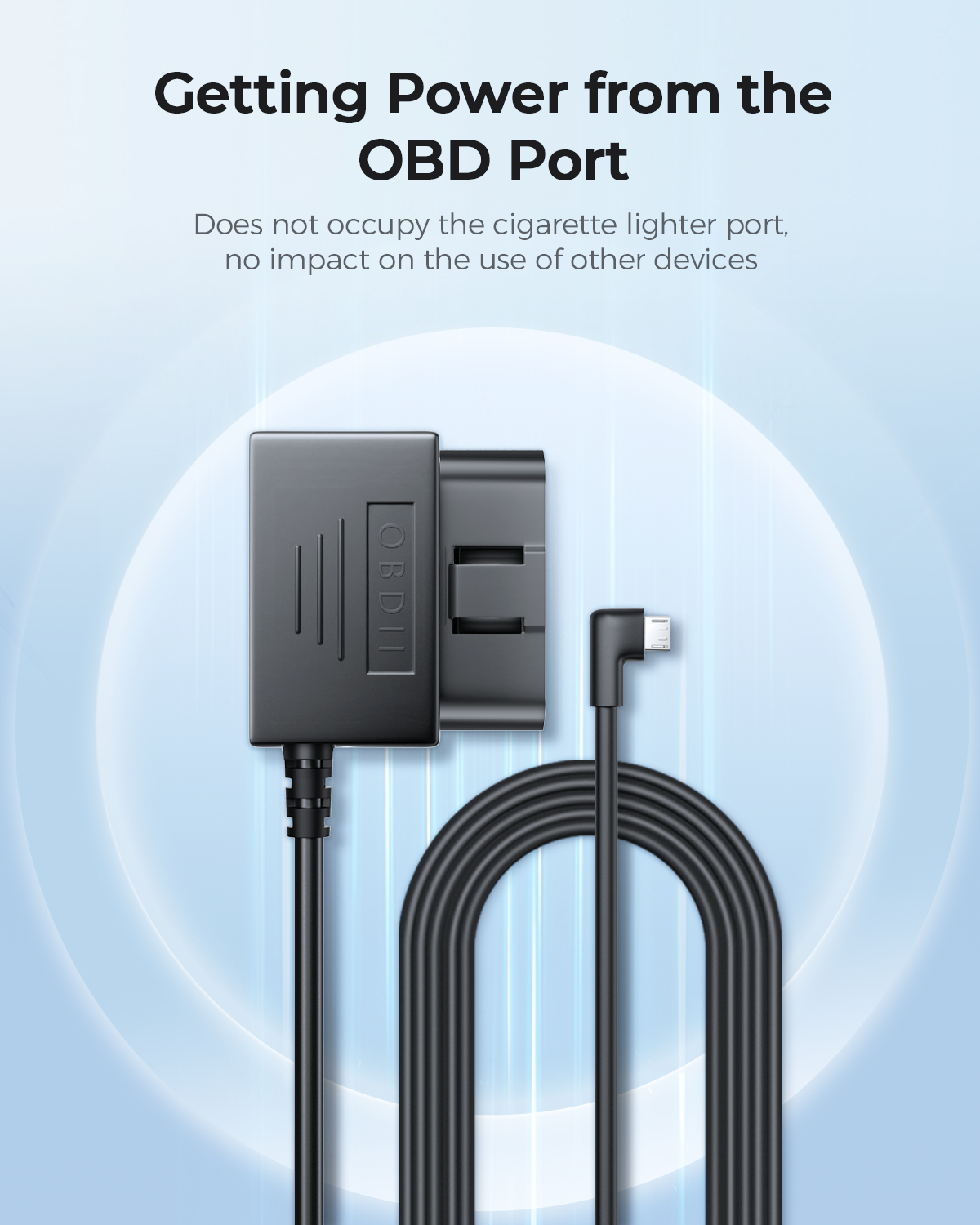 AZDOME Hardwire Bausatz OBD für AZDOME M550 M300S Bindestrich Nocken Parkkabel Mikro USB Hafen/Mini USB Hafen/Typ C Hafen 24H Parkplatz Monito