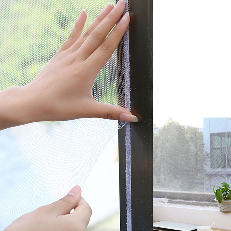 Anti myggenet til køkkenvindue netnet skærm mosquito mesh gardin beskytter insekt bug vindue mesh skærm  k1045 a