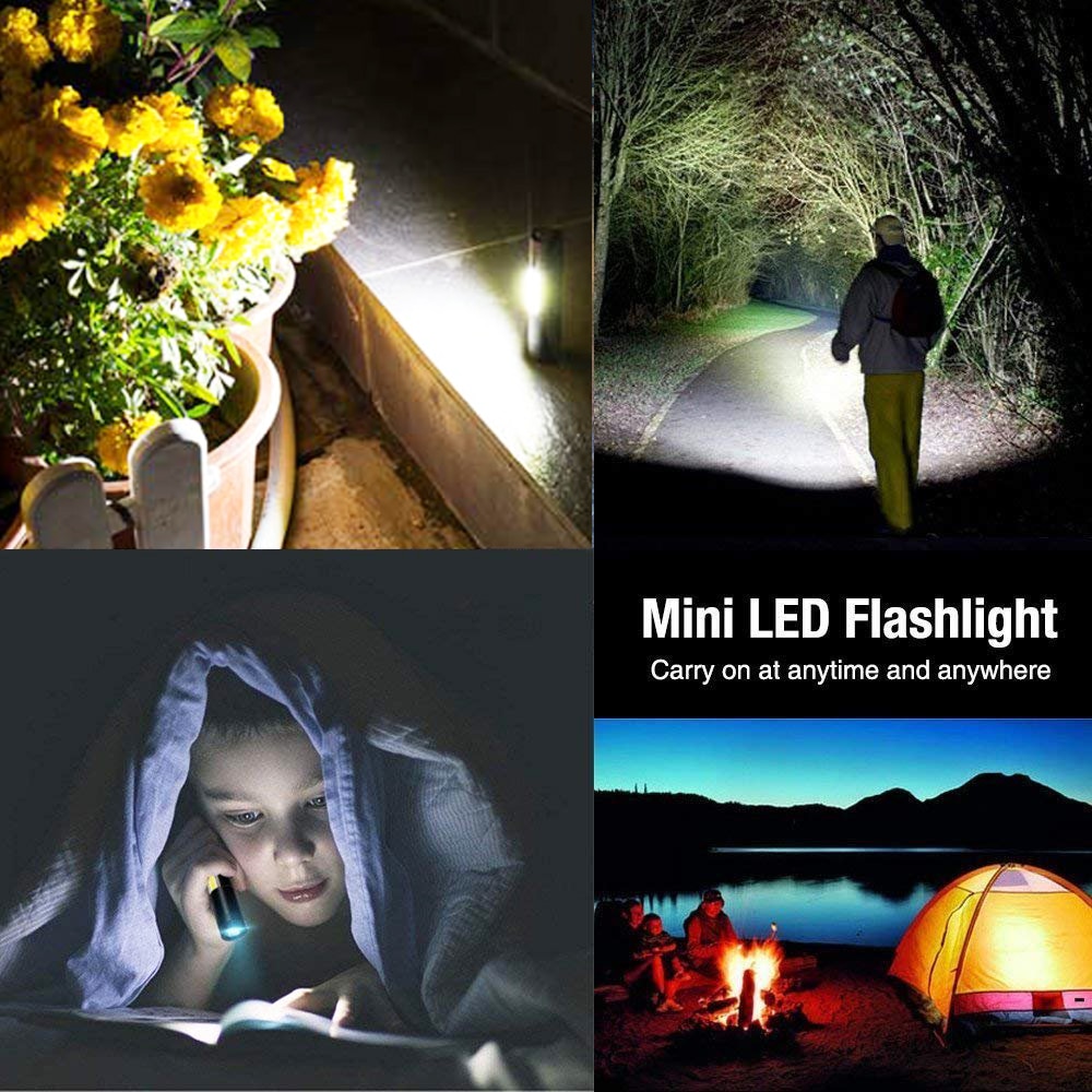 Super Bright Adjustable led torch Flashlight 3800LM XML-Q5+COB LED Flashlight Use AA 14500 Battery Waterproof for fishing