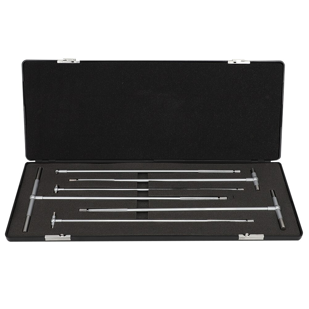 6Pcs T-Bore Hole Gauge Self Centering Telescoping Gauge Set with Extended Handle Tool for Inner Diameter Measurement 8-150mm: Default Title