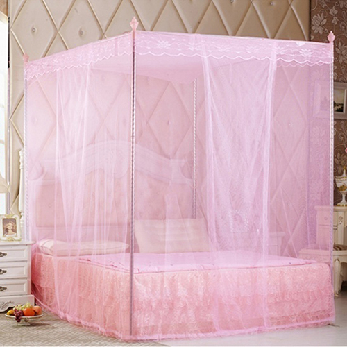 Moustiquaires en dentelle, moustiquaire, sans cadre, pour lit double, Queen size et King size, anti-poussière