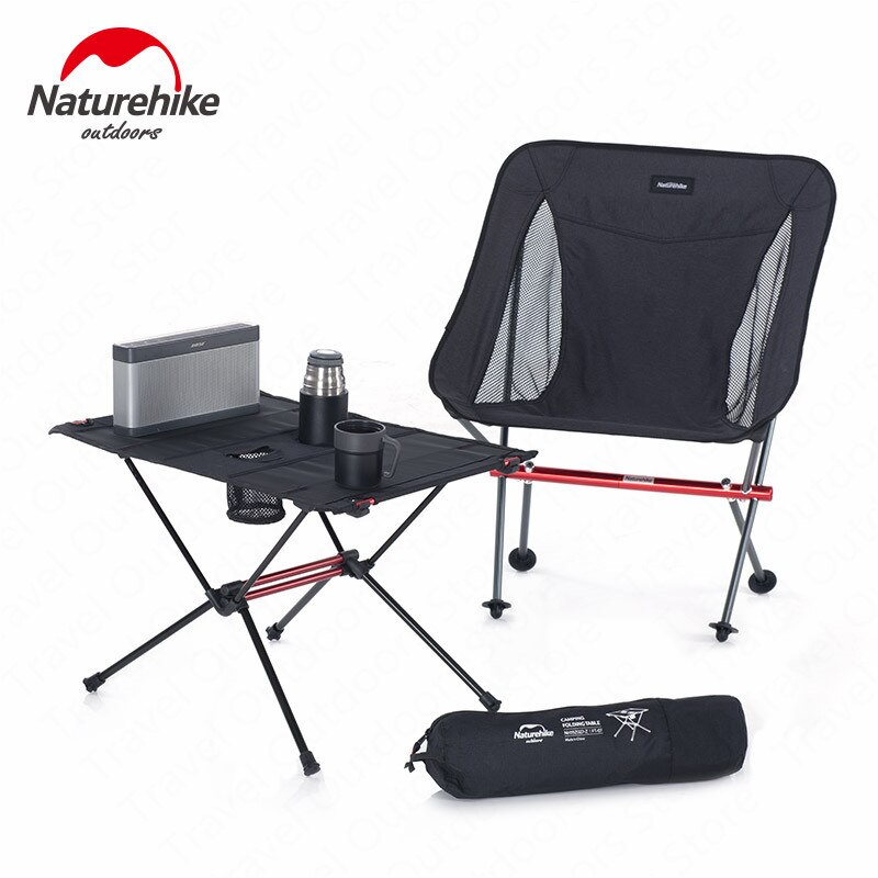 Naturehike folde campingbord udendørs camping picnic bord ultralet bærbart bord aluminiumslegering beslag camping picnic