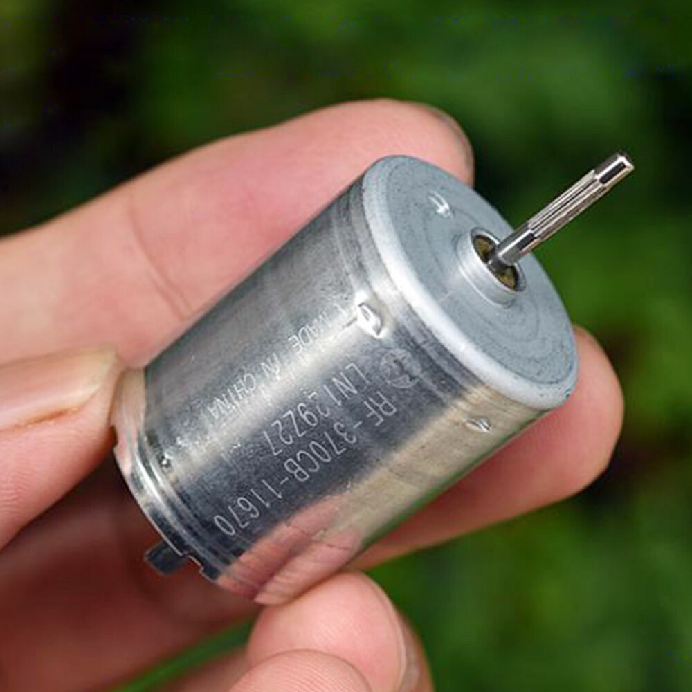Mikro rc -370 motor likström elmotor  dc 12v 18v 24v volt 3000-6000 rpm låghastighets tyst liten 370 elektriska maskiner lång livslängd