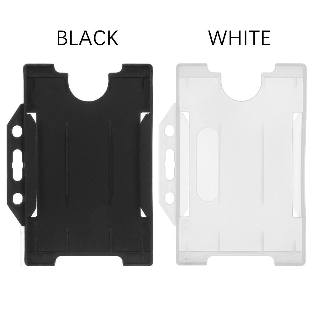 1/3pcs Single Sided Card Holders Portable Multi-use Hard Plastic Badge Work ID Card Holder Protector Cover Case ID Card Holder