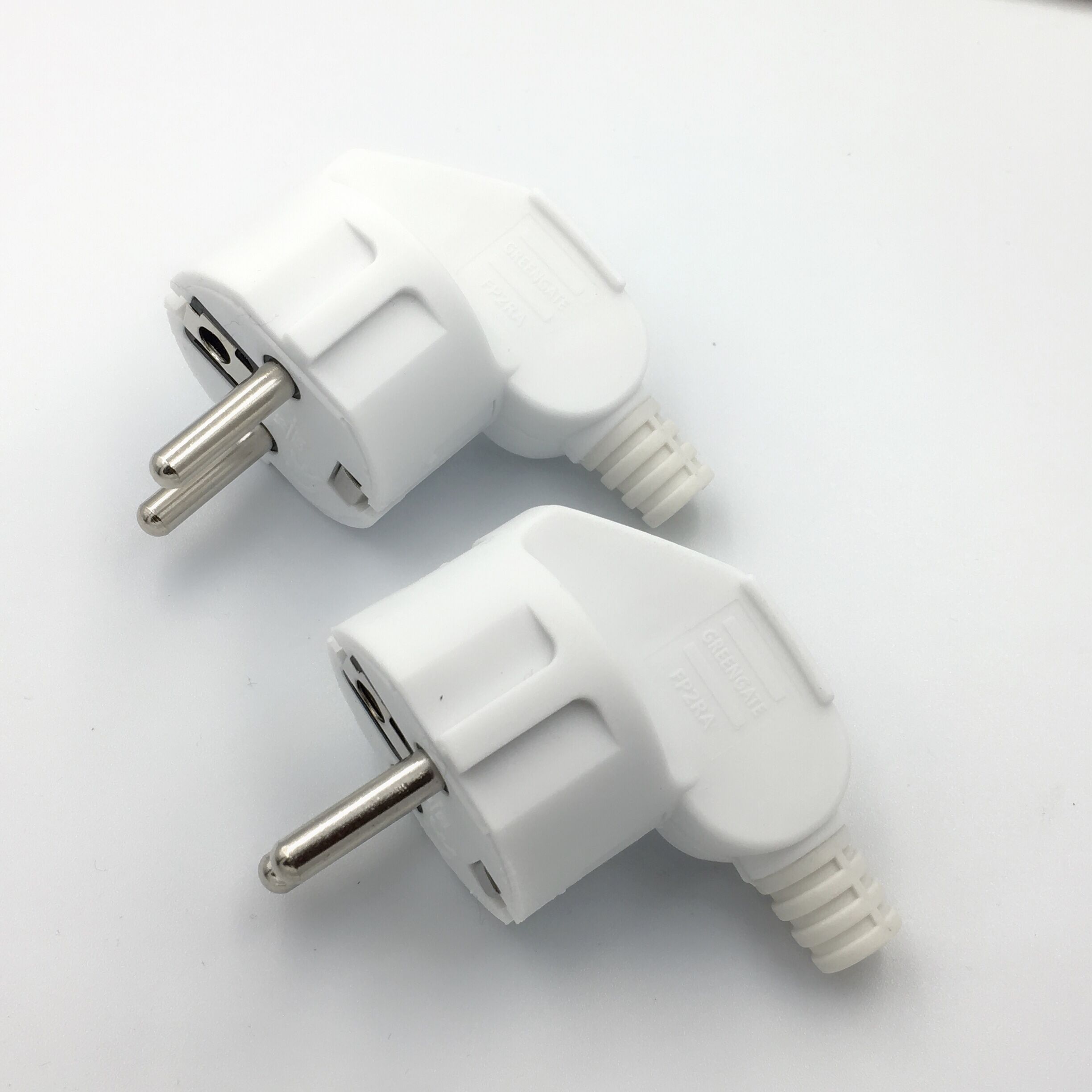 16A EU 4.8mm AC Electrical Power Rewireable Plug Male for Wire Sockets Outlets Adapter Extension Cord Connector plug