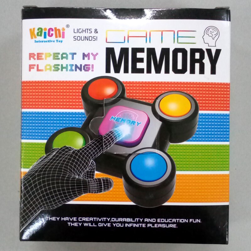 Plastic Educatief Creativiteit Memory Spel Speelgoed Met Lichten En Geluiden Quiz Game