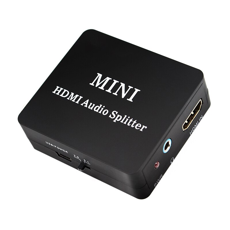 HDMI Extractor Splitter HDMI to HDMI SPDIF L/R 3.5mm o Video Converter with Usb Cable
