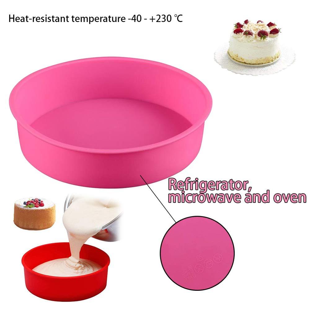 10.5/17/20 Cm Siliconen Cakevorm Ronde Chocolade Mallen Bakken Gerechten Gebak Bakvormen Desserts Mousse Mallen Bakken pan Gereedschap