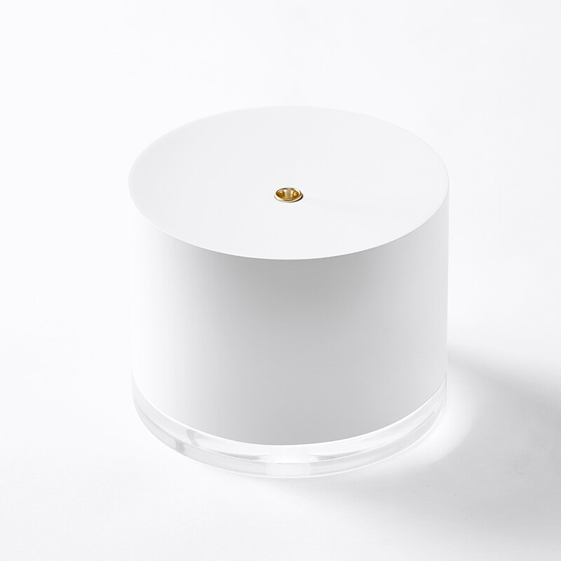 780ML Wireless Air Humidifier White USB Rechargeable Battery Aroma Diffuser With Romantic Lamp Ultrasonic Humidifiers Diffusers: White