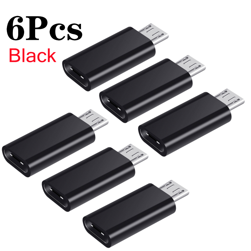 Type C To Micro USB Android Charging Adapter OTG Converter for Samsung Mi Huawei USB C To Micro USB Data OTG Sync Charger Jack: pink
