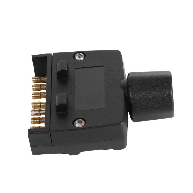 7 Pin AU Flat Male Trailer Socket Plug Connector Adapter for Caravan Trailer Provide Connection of Indicator Side Lamp